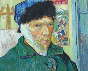 van Gogh self-portrait with bandaged ear-1889