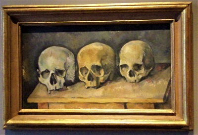 The Three Skulls (c1900) by Paul Cezanne
