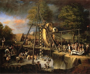 The Exhumation of the Mastadon, Charles Willson Peale (1806), WikiMedia Commons