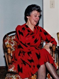 Grandma's Chair tricked out in 1980s upholstery, (c1988)