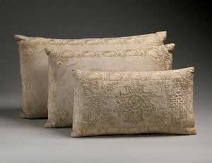 Embroidered Cotton Pillows, British (c17th century), Metropolitan Museum of Art-300px