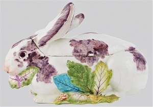 Tureen in the form of a Rabbit (c1755) by Chelsea Porcelain Manufactory, Art Institute of Chicago