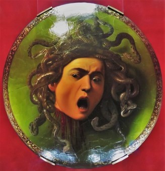 Medusa (c1595-1598) by Michelangelo Merisi Caravaggio, Uffizi, Photo by cjverb (2019)