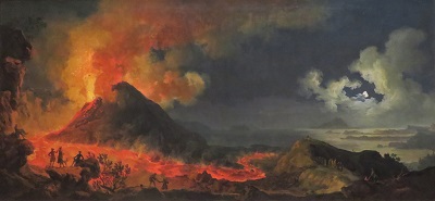 The Eruption of Vesuvius (1771) by Jacques-Antoine Volaire, Art Institute of Chicago, Photo by cjverb (2019)-400px