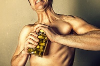 Man vs Pickle Jar by Ryan McGuire, Pixabay-200px